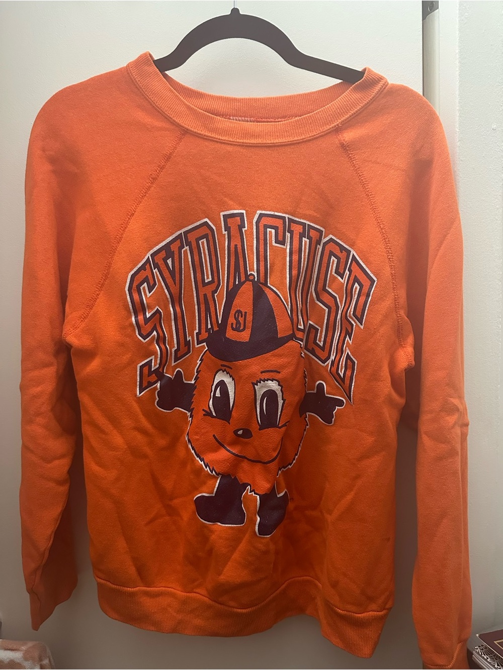 Vintage Orange Syracuse Graphic Sweatshirt
